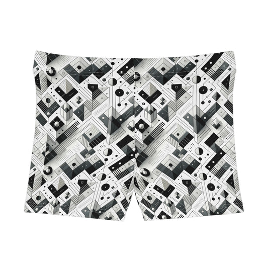 Digital Minimalism Minimalist Tech Women's Shorts - 8404 Design-69