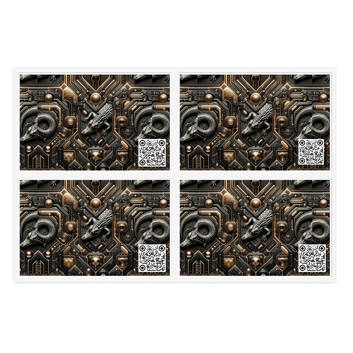 Tech Noir Fusion Sleek Tech Luxe Sticker Sheets - 8404 Design-62