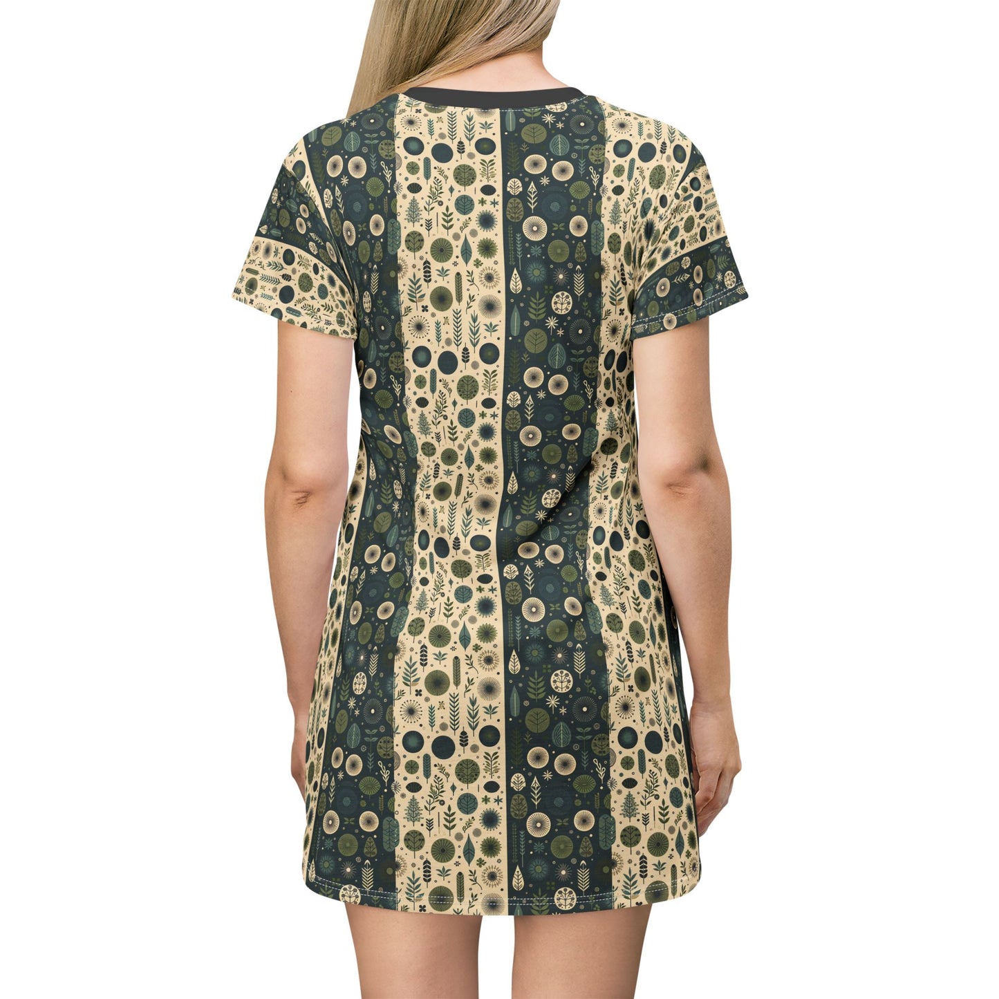Sustainable Street Utility Sustainable Tech Streetwear T-Shirt Dress - 8404 Design-62