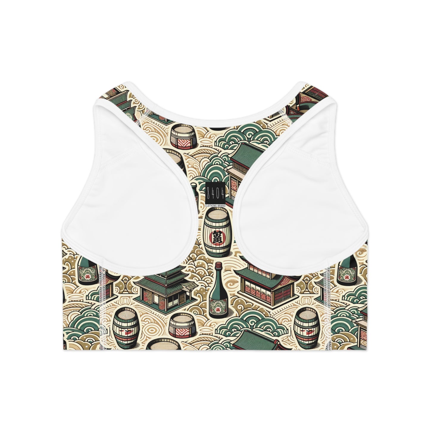 Cultural Artisanal Fusion Contemporary Cultural Elegance Sports Bra - 8404 Design-68