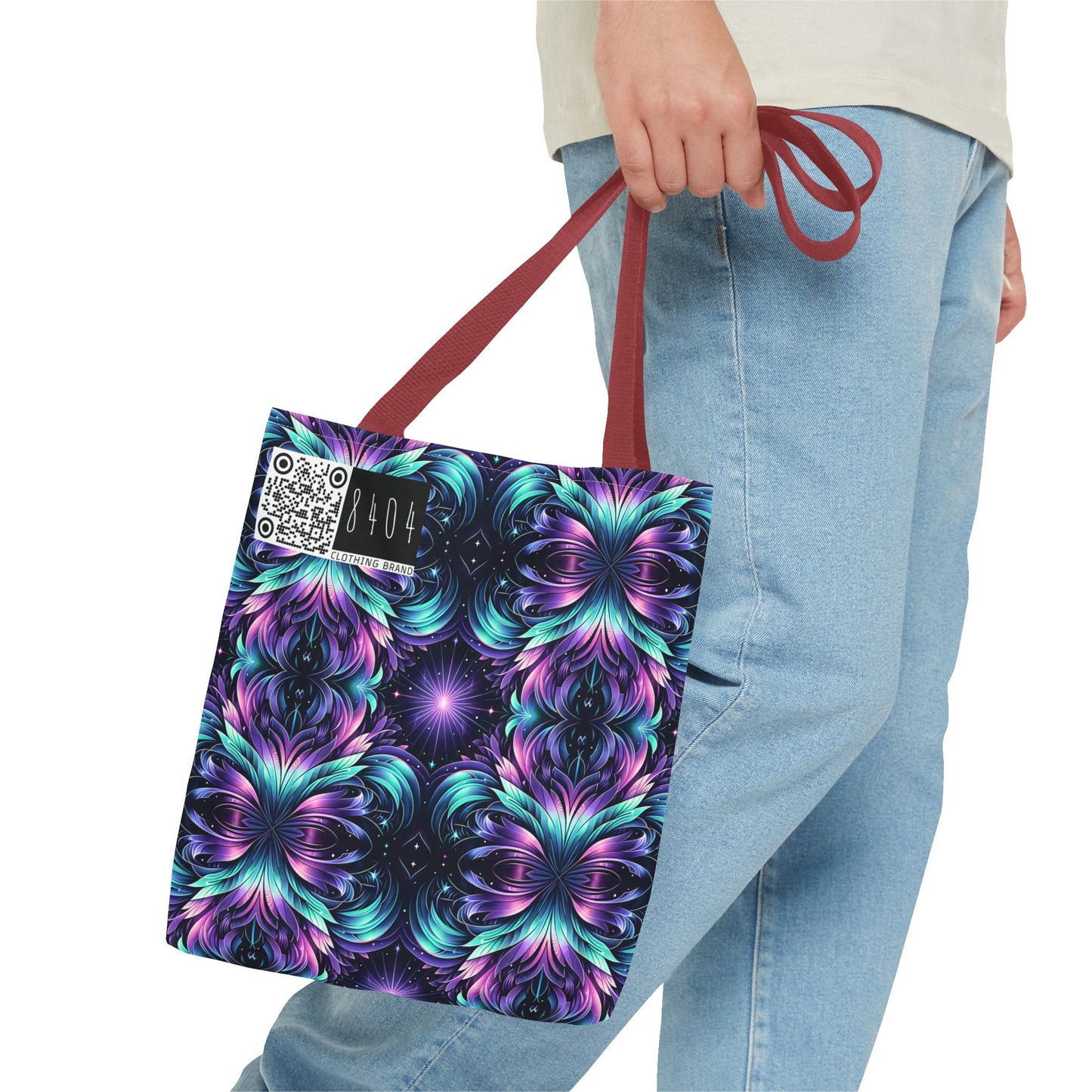 Iridescent Dream Futuristic Tech Tote Bag - 8404 Design-60
