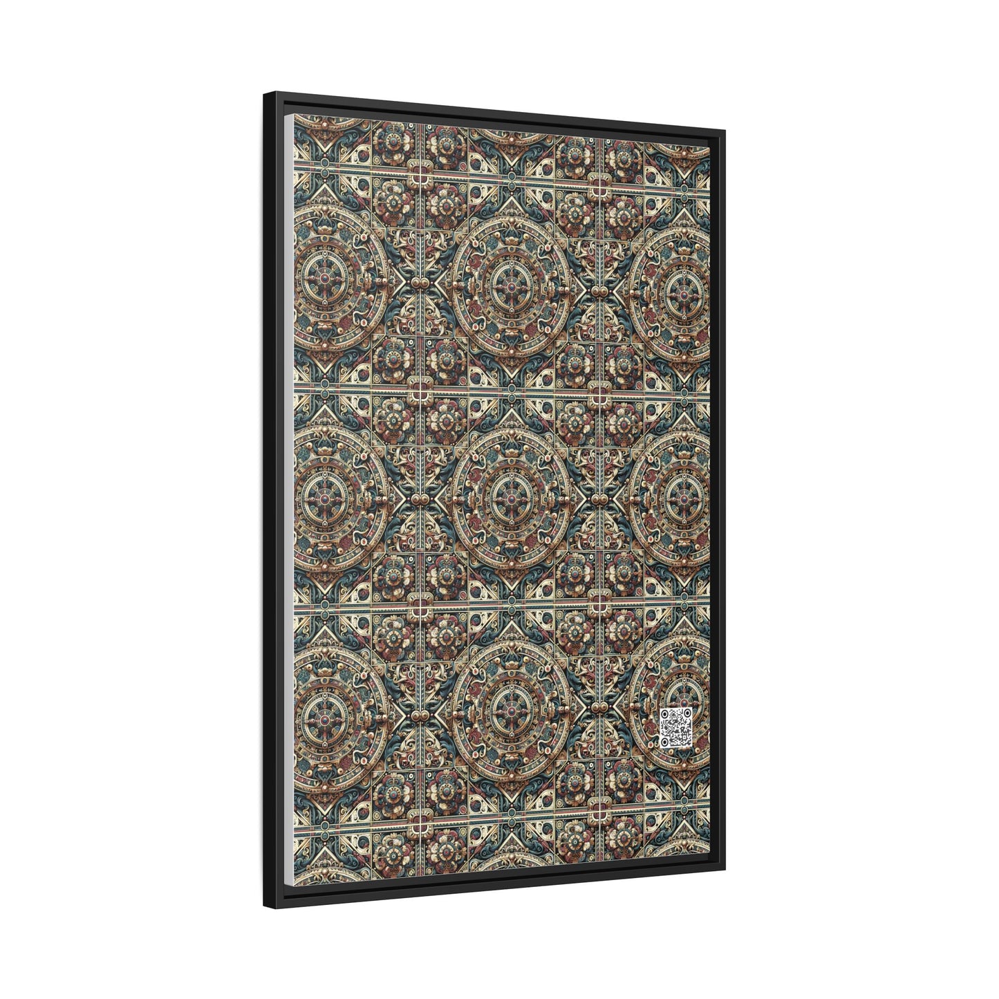 Urban Renaissance Historical Fusion With Street Edge Matte Canvas, Framed (multi-Color) - 8404 Design-57 A