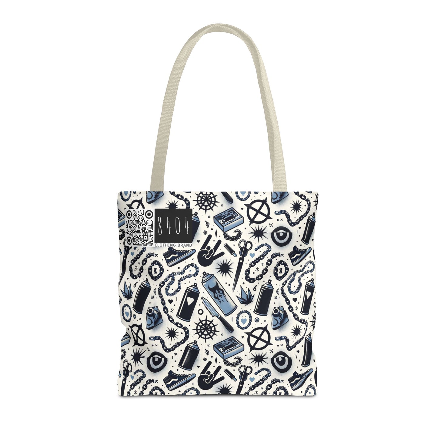 Cultural Rebellion Graphics Edgy and Rebellious With a Hint of Nostalgia Tote Bag - 8404 Design-57