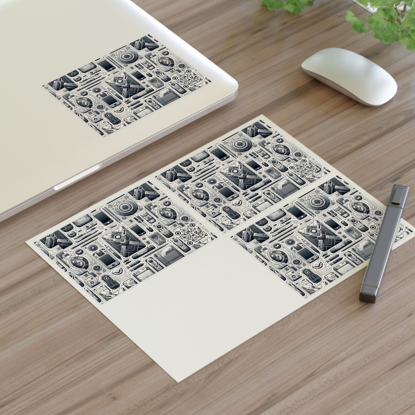 Tech Utility Gear Tech-Forward Minimalism Sticker Sheets - 8404 Design-39