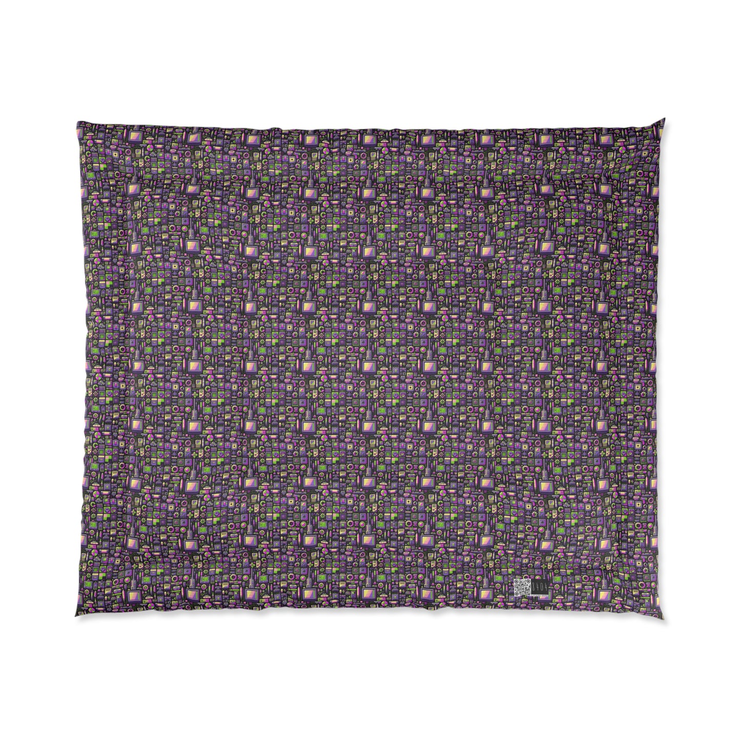 Digital Nostalgia Remix Modern Vintage Fusion Comforter - 8404 Design-67