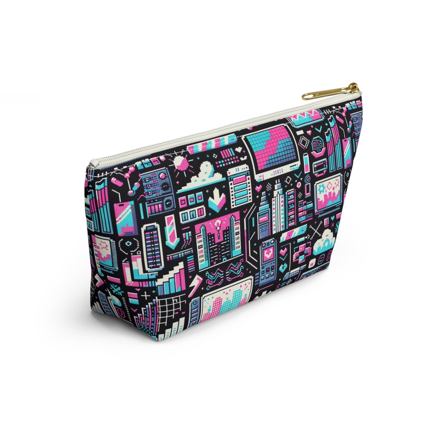 Digital Rebellion Youthful Streetwear with a Rebellious Digital Twist Accessory Pouch W T-bottom - 8404 Design-71