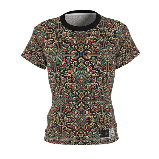 Streetwear Renaissance Artistic Clash of Old and New Women's Cut & Sew Tee - 8404 Design-46