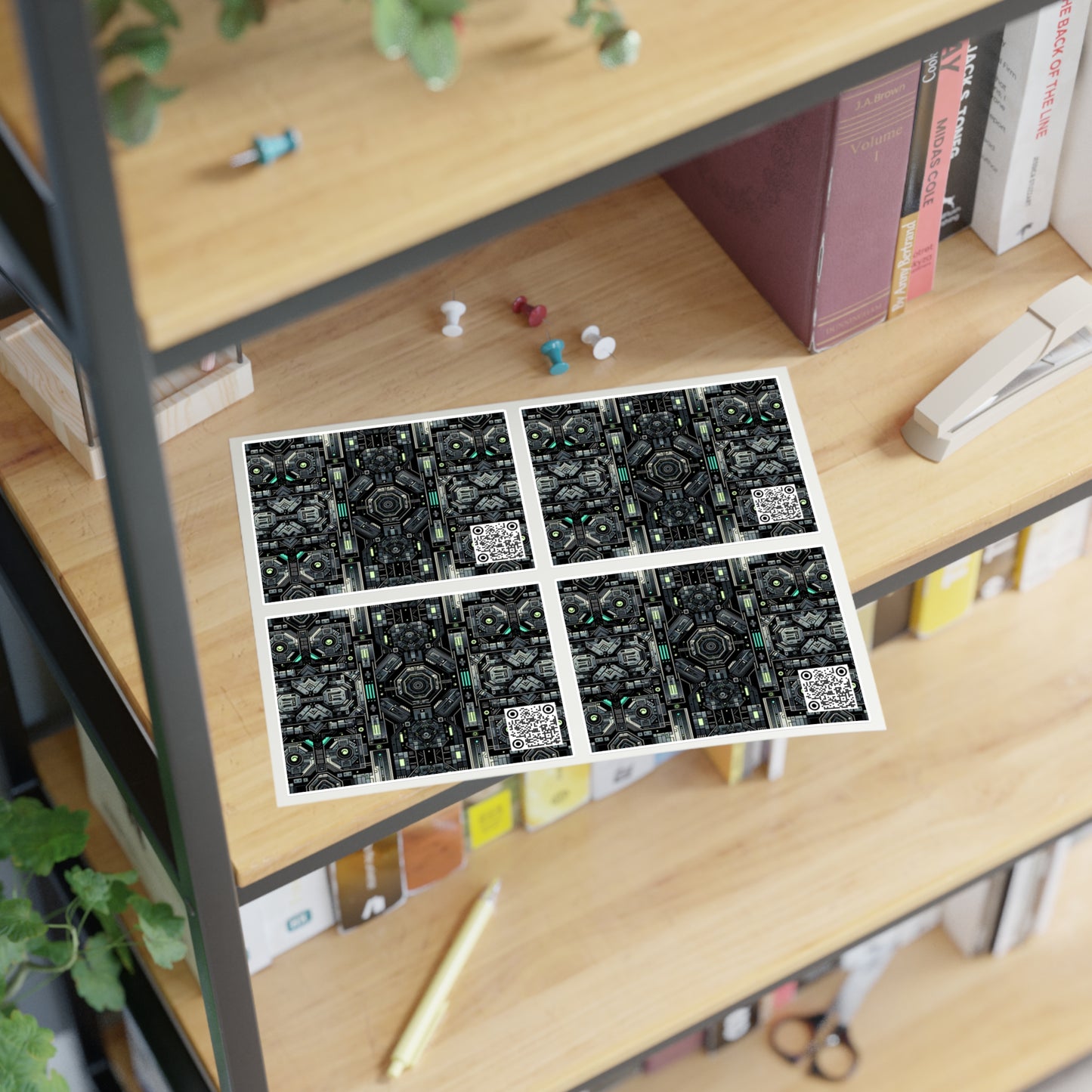 Tech Noir Tech-Forward Minimalism Sticker Sheets - 8404 Design-52