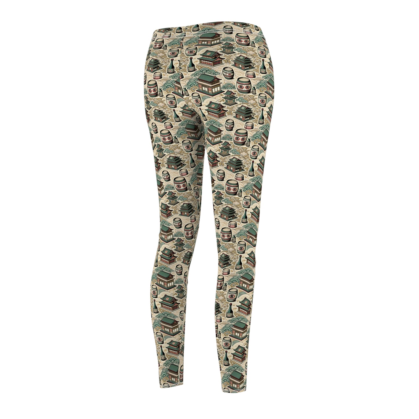 Cultural Artisanal Fusion Contemporary Cultural Elegance Women's Cut & Sew Casual Leggings - 8404 Design-68
