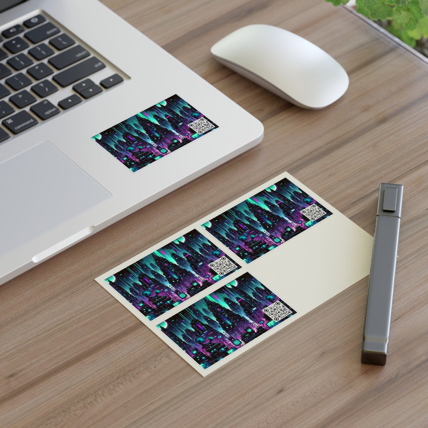 Tech Noir Graphics Futuristic Cyberpunk Sticker Sheets - 8404 Design-54