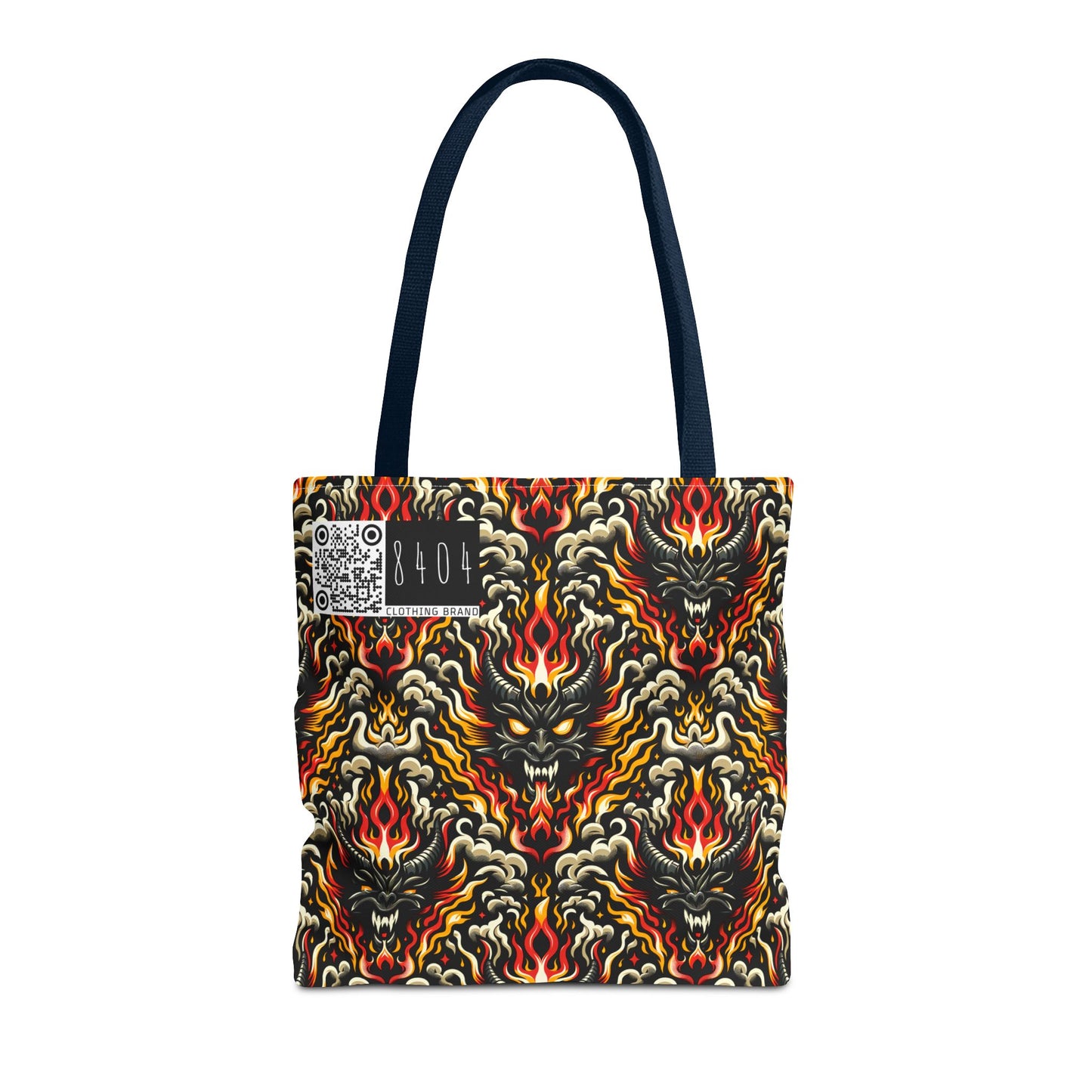 Flame Graphics Maximalist Streetwear Tote Bag - 8404 Design-59