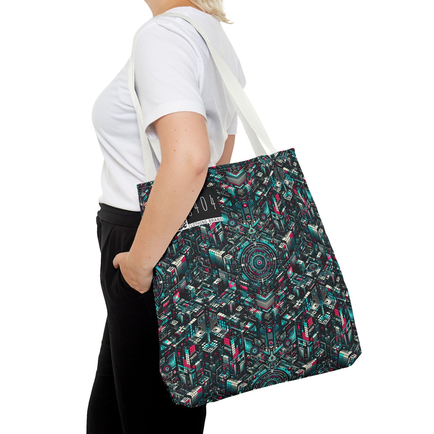 Digital Rebellion Tech-Inspired Streetwear Tote Bag - 8404 Design-54