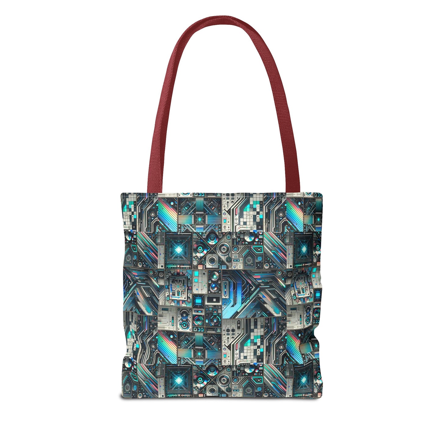 Tech-Infused Futurism Sleek Tech Edge Tote Bag - 8404 Design-48