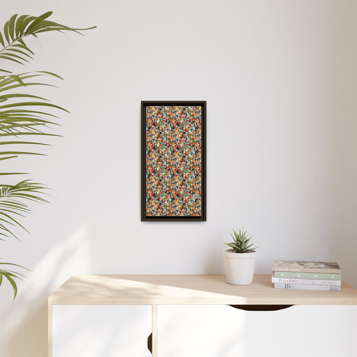 Digital Artistic Expression Artistic Streetwear Matte Canvas, Framed (multi-Color) - 8404 Design-46 B