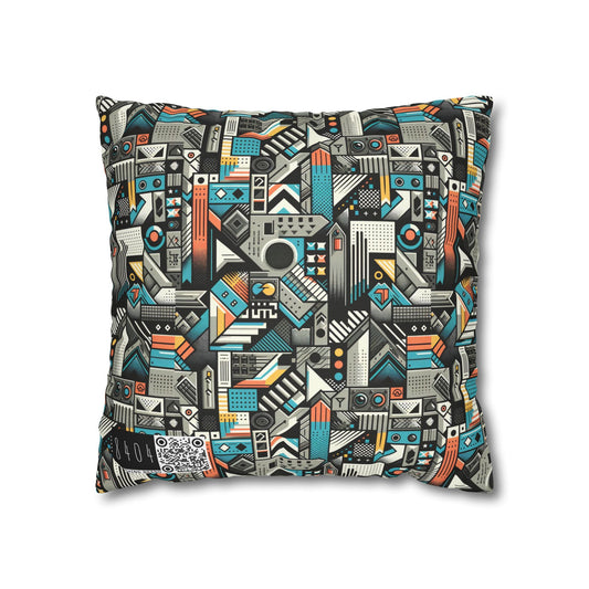 Digital Street Art Urban Street Style Spun Polyester Square Pillowcase - 8404 Design-81