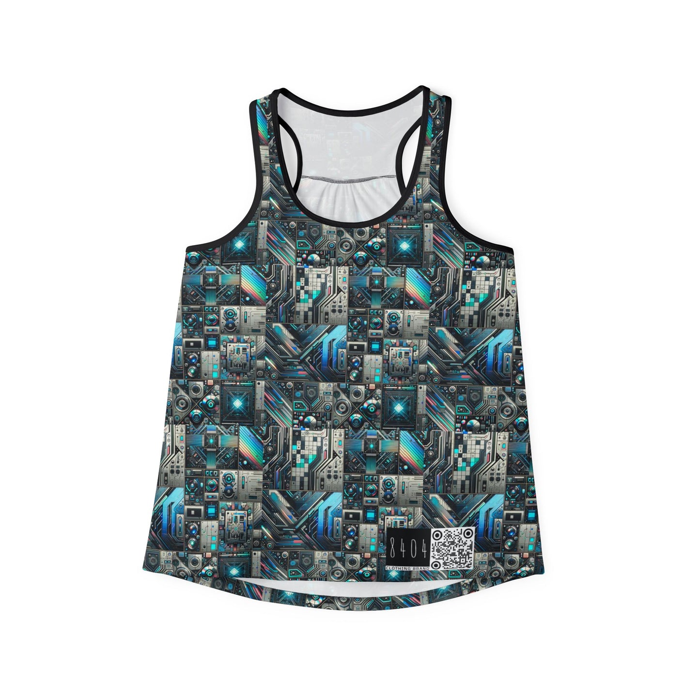 Tech-Infused Futurism Sleek Tech Edge Women's Tank Top - 8404 Design-48