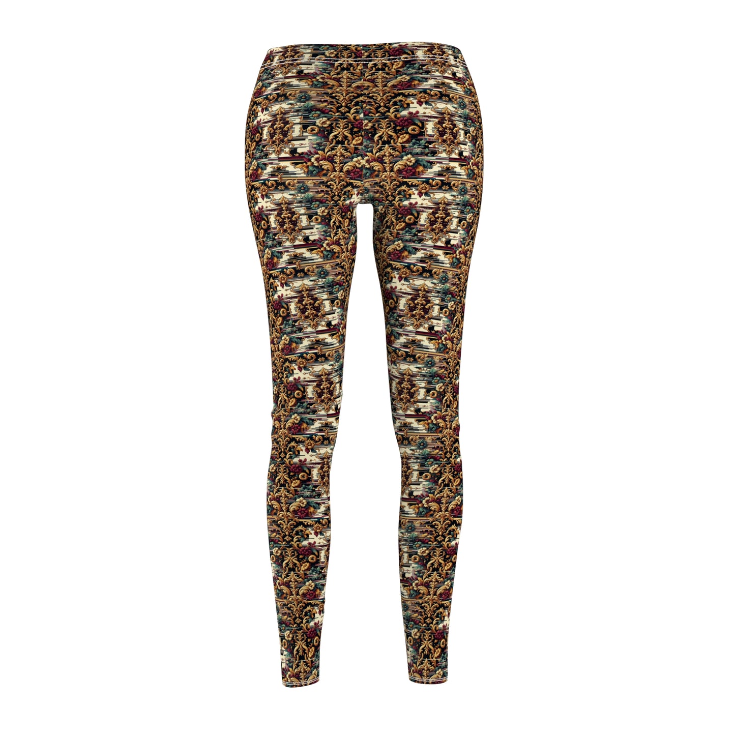 Digital Renaissance Modern Baroque Fusion Women's Cut & Sew Casual Leggings - 8404 Design-63