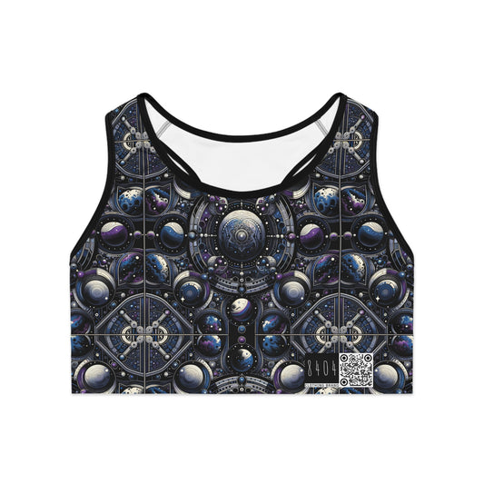 Tech Astronaut Tech-Forward Streetwear Meets Space Exploration Sports Bra - 8404 Design-46