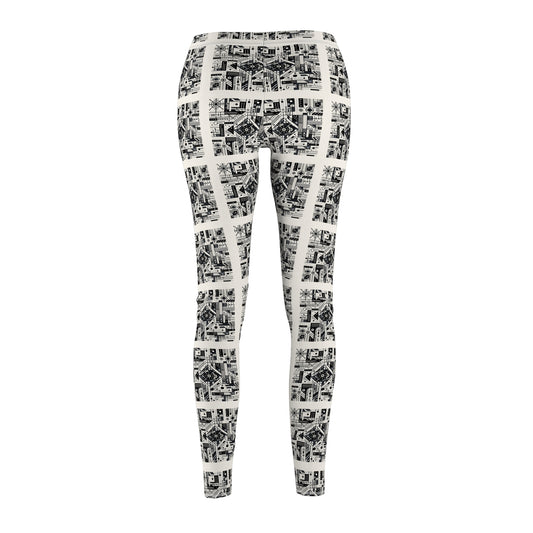Digital Minimalism Minimalist Tech Women's Cut & Sew Casual Leggings - 8404 Design-47