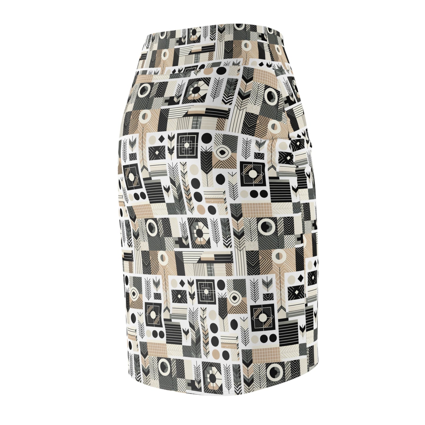 Elevated Athleisure Modern Sophistication With Sporty Elements Women's Pencil Skirt - 8404 Design-57
