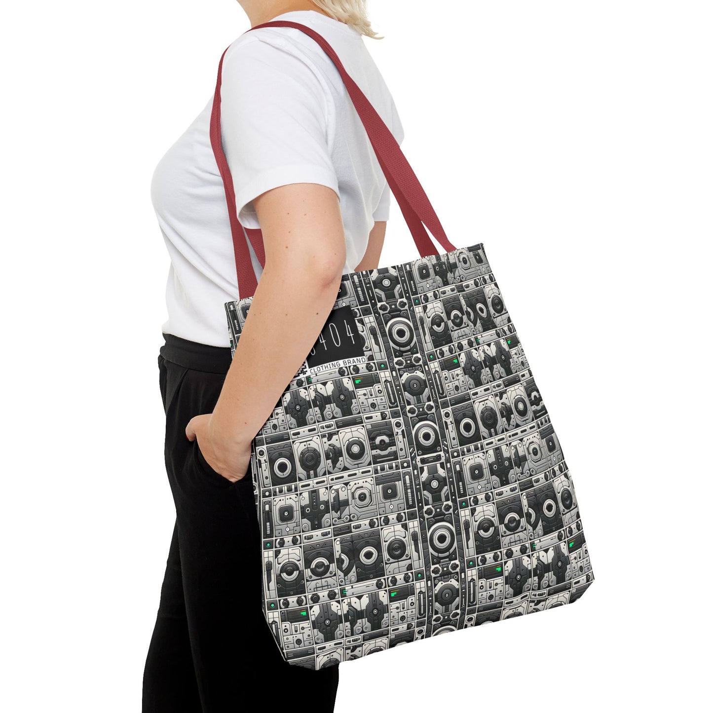 Tech Utility Aesthetics Tech-Forward Minimalism Tote Bag - 8404 Design-60