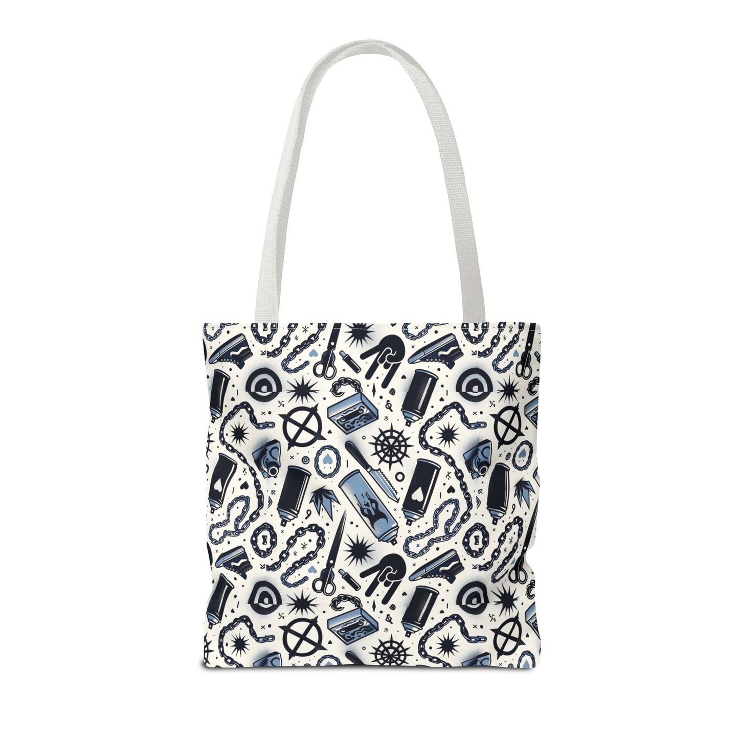 Cultural Rebellion Graphics Edgy and Rebellious With a Hint of Nostalgia Tote Bag - 8404 Design-57