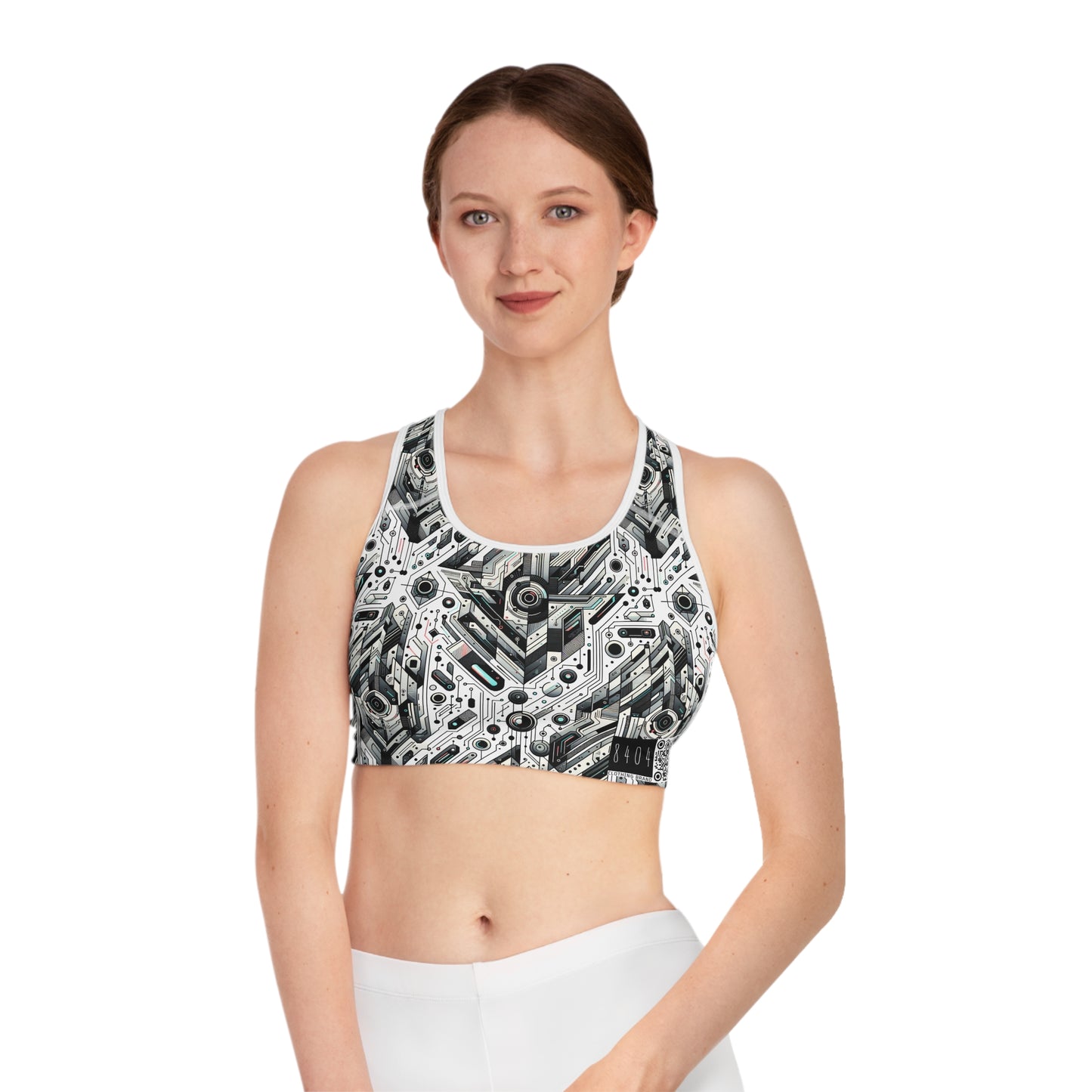Tech-Infused Streetwear Tech-Forward Minimalism Sports Bra - 8404 Design-51