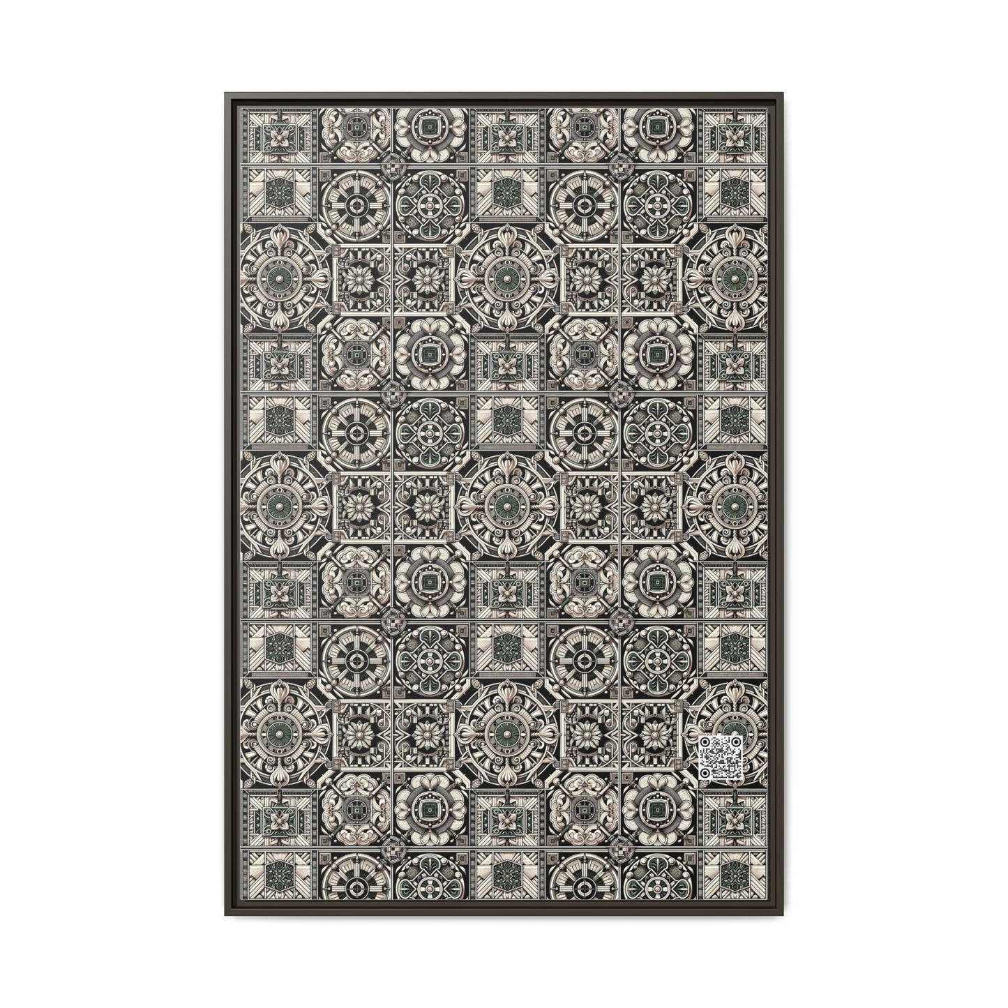 Cyber Garden Party Tech Garden Extravaganza Matte Canvas, Framed (multi-Color) - 8404 Design-45 A
