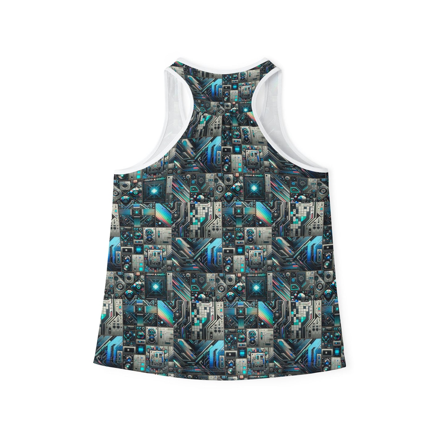 Tech-Infused Futurism Sleek Tech Edge Women's Tank Top - 8404 Design-48