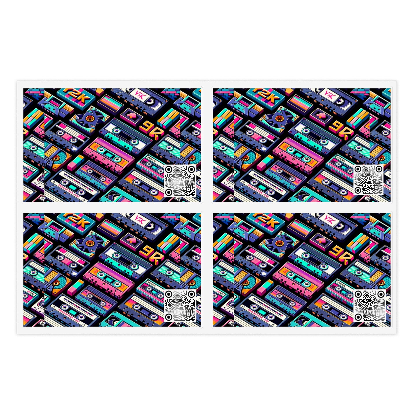 Digital Nostalgia Tech-Inspired Retro Fusion Sticker Sheets - 8404 Design-50
