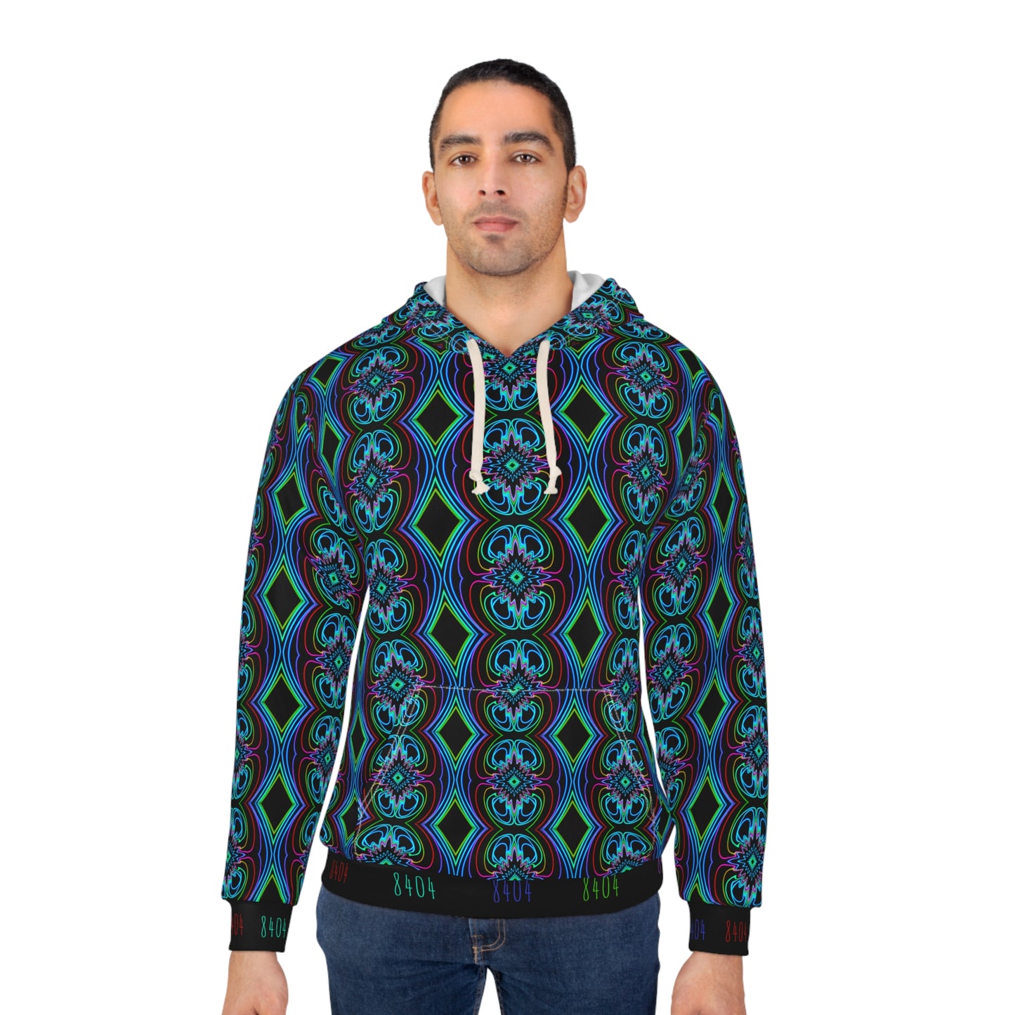 8404's Unisex Adult "diamond Trance" Fashion Pullover Hoodie