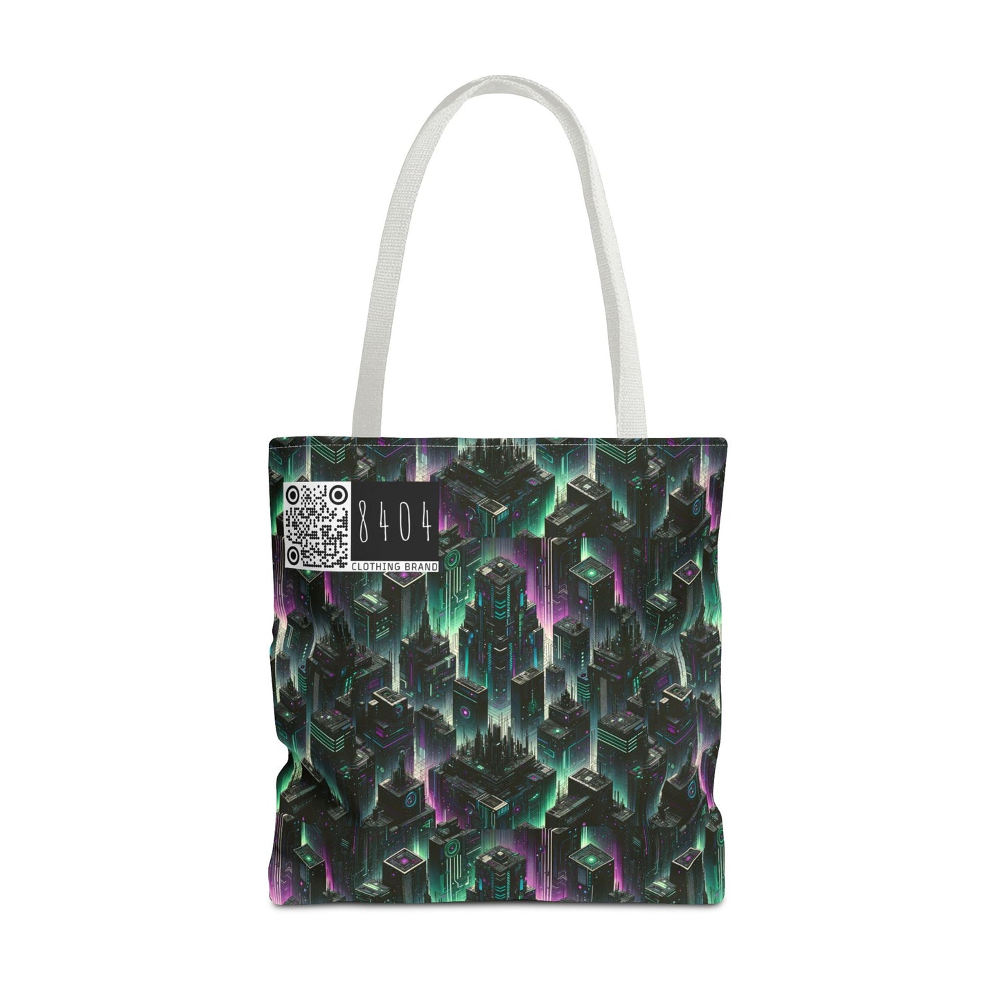 Tech Noir Aesthetics Tech-Forward Urban Dystopia Tote Bag - 8404 Design-44