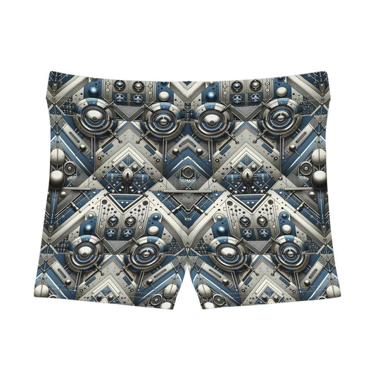 Tech Utility Fusion Tech-Forward Utility With a Futuristic Edge Women's Shorts - 8404 Design-63