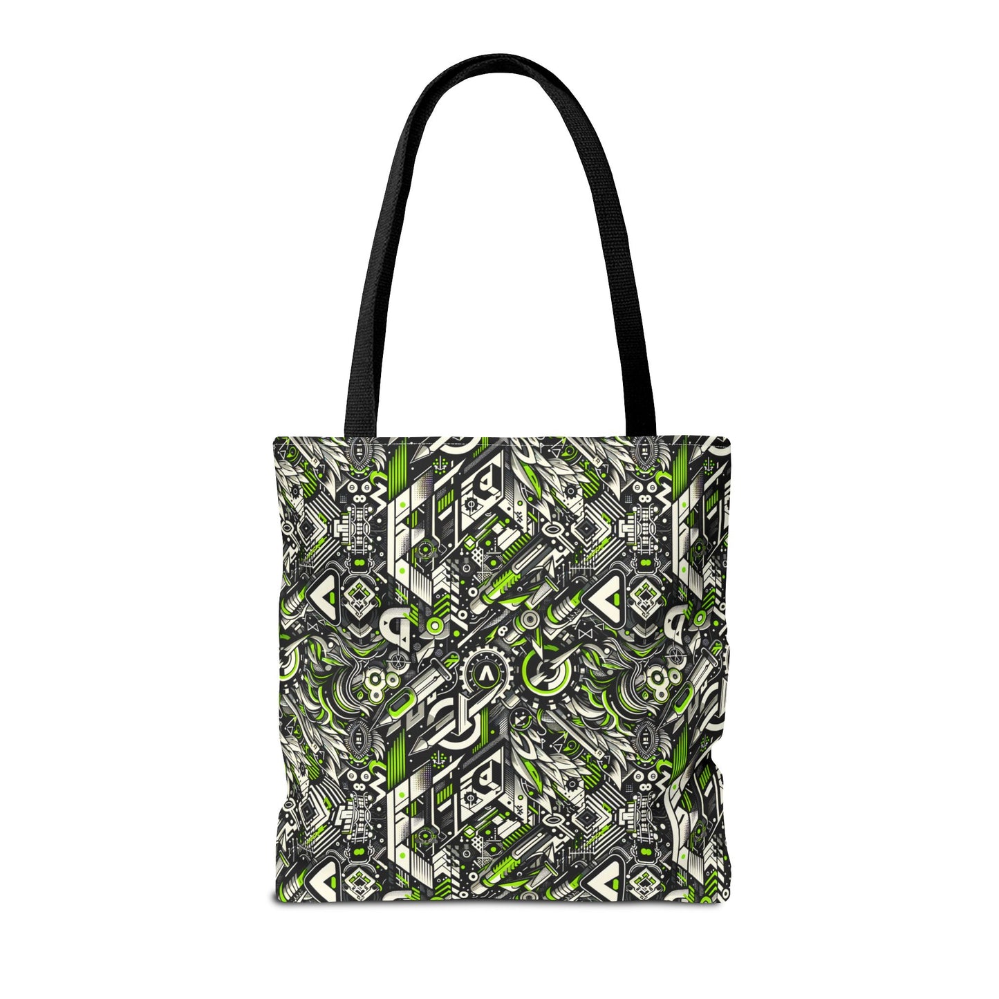 Graffiti Tech Fusion Bold Streetwear Fusion Tote Bag - 8404 Design-59