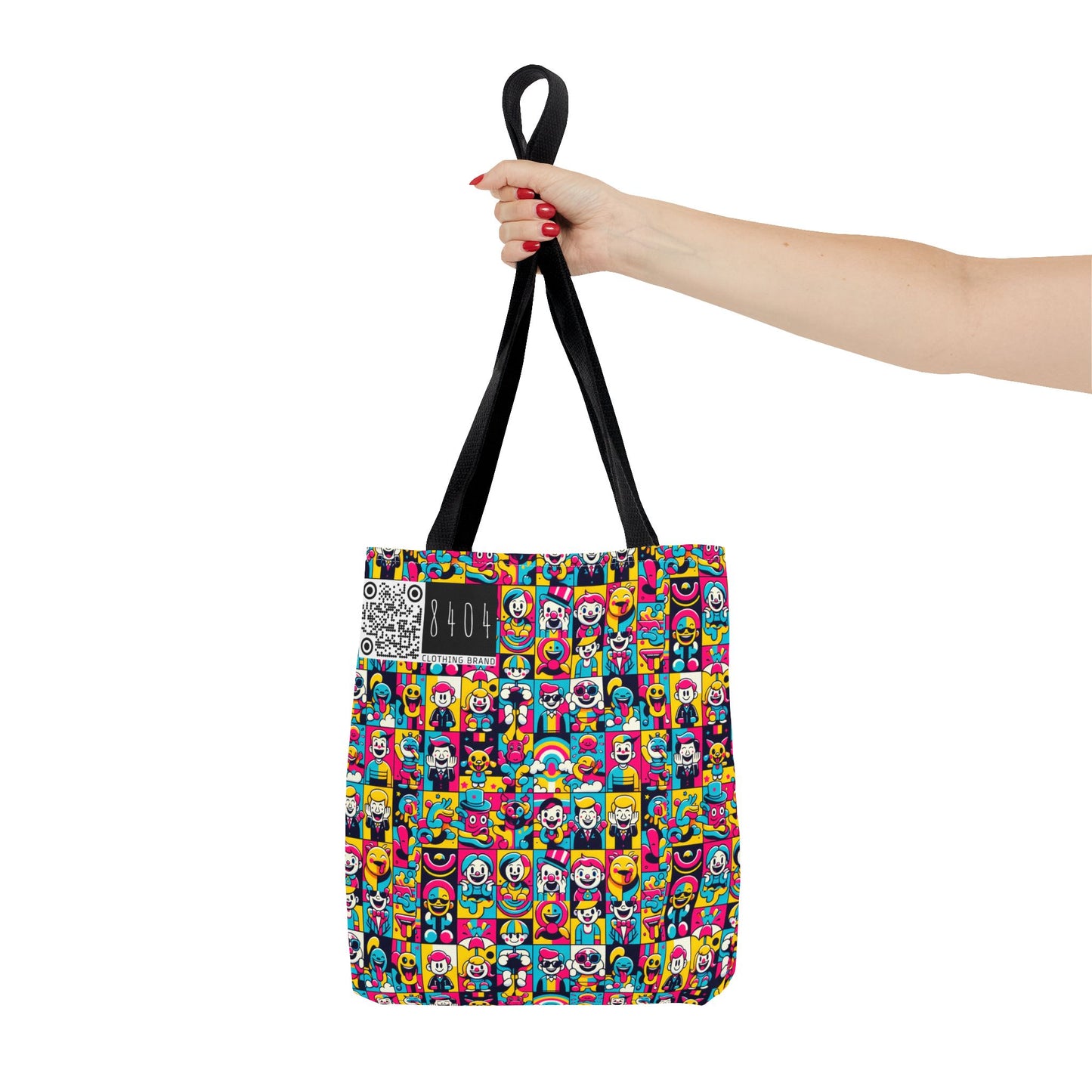 Neon Pop Playful Pop Culture Mashup Tote Bag - 8404 Design-60