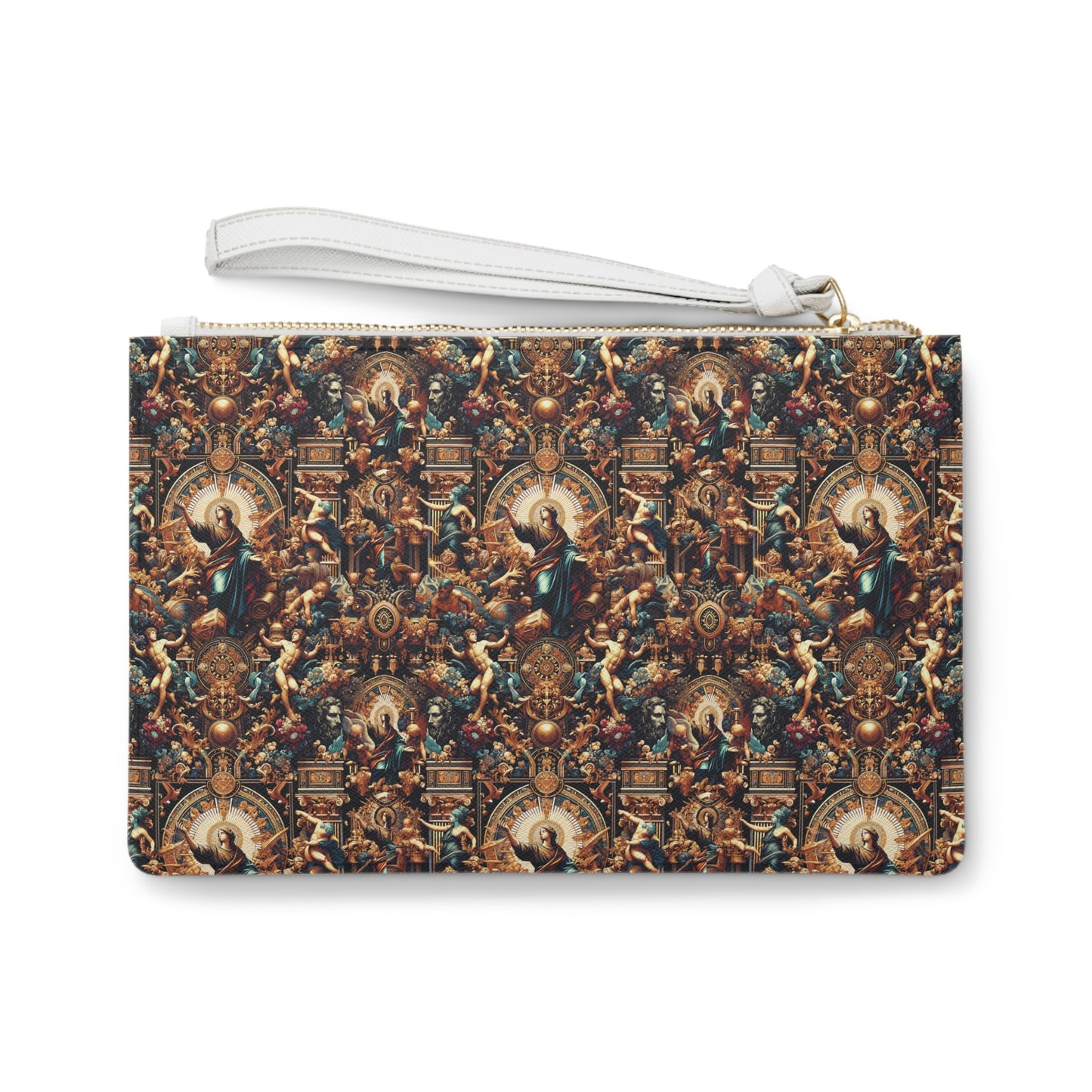 Digital Renaissance Luxurious Streetwear Inspired By Classical Art With a Modern Twist Clutch Bag - 8404 Design-64