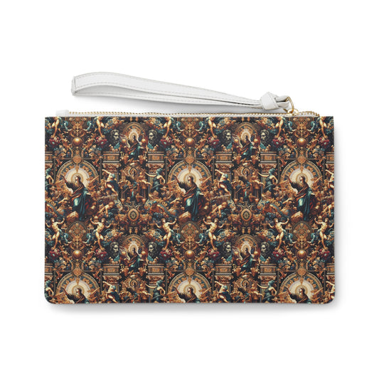 Digital Renaissance Luxurious Streetwear Inspired By Classical Art With a Modern Twist Clutch Bag - 8404 Design-64