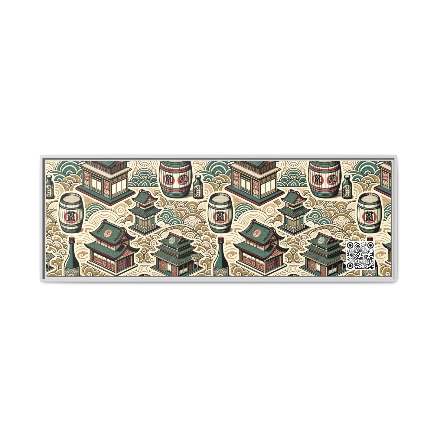 Cultural Artisanal Fusion Contemporary Cultural Elegance Matte Canvas, Framed (multi-Color) - 8404 Design-68 B