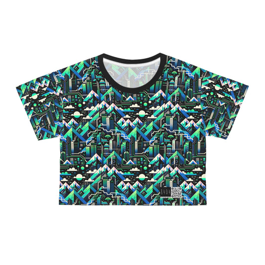 Digital Adventure Graphics Digital Explorer Crop Tee - 8404 Design-55