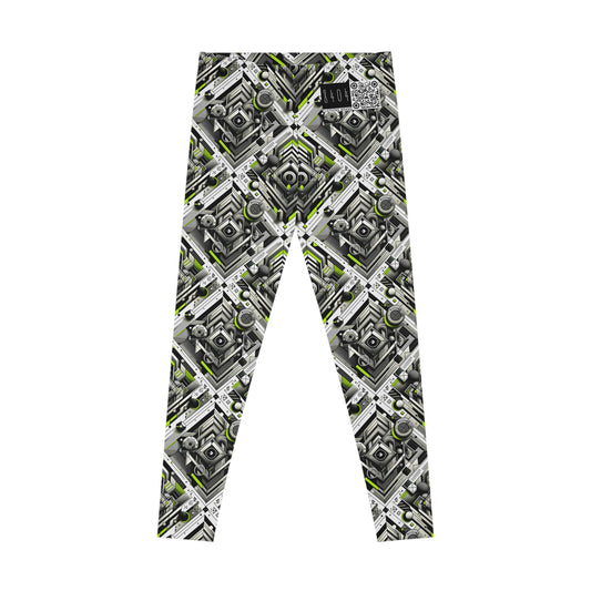 Elevated Sporty Tech Tech-Forward Streetwear Stretch Leggings - 8404 Design-70