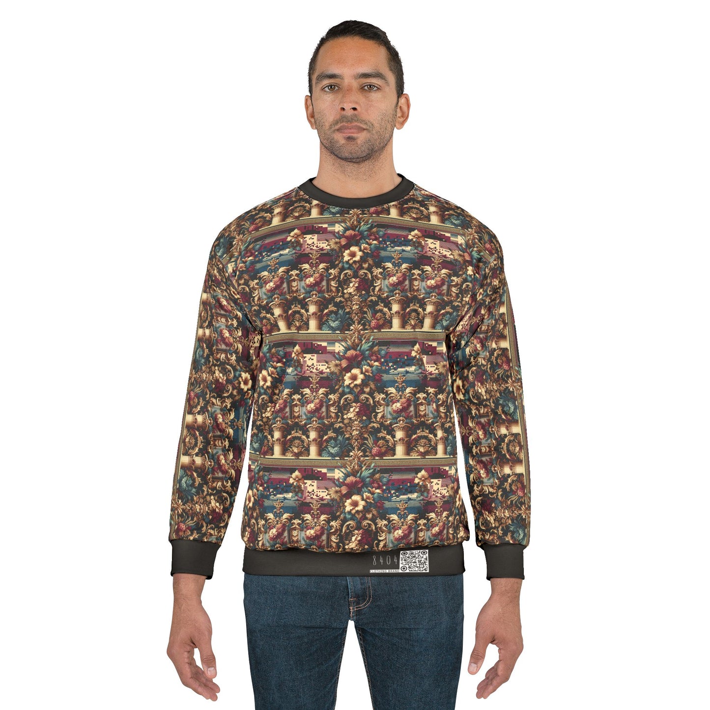 Digital Renaissance Modern Baroque Fusion Sweatshirt - 8404 Design-58