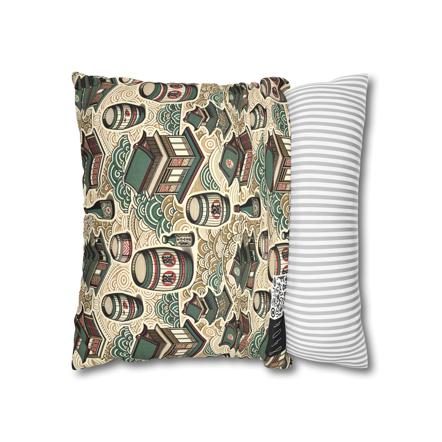 Cultural Artisanal Fusion Contemporary Cultural Elegance Faux Suede Square Pillowcase - 8404 Design-68