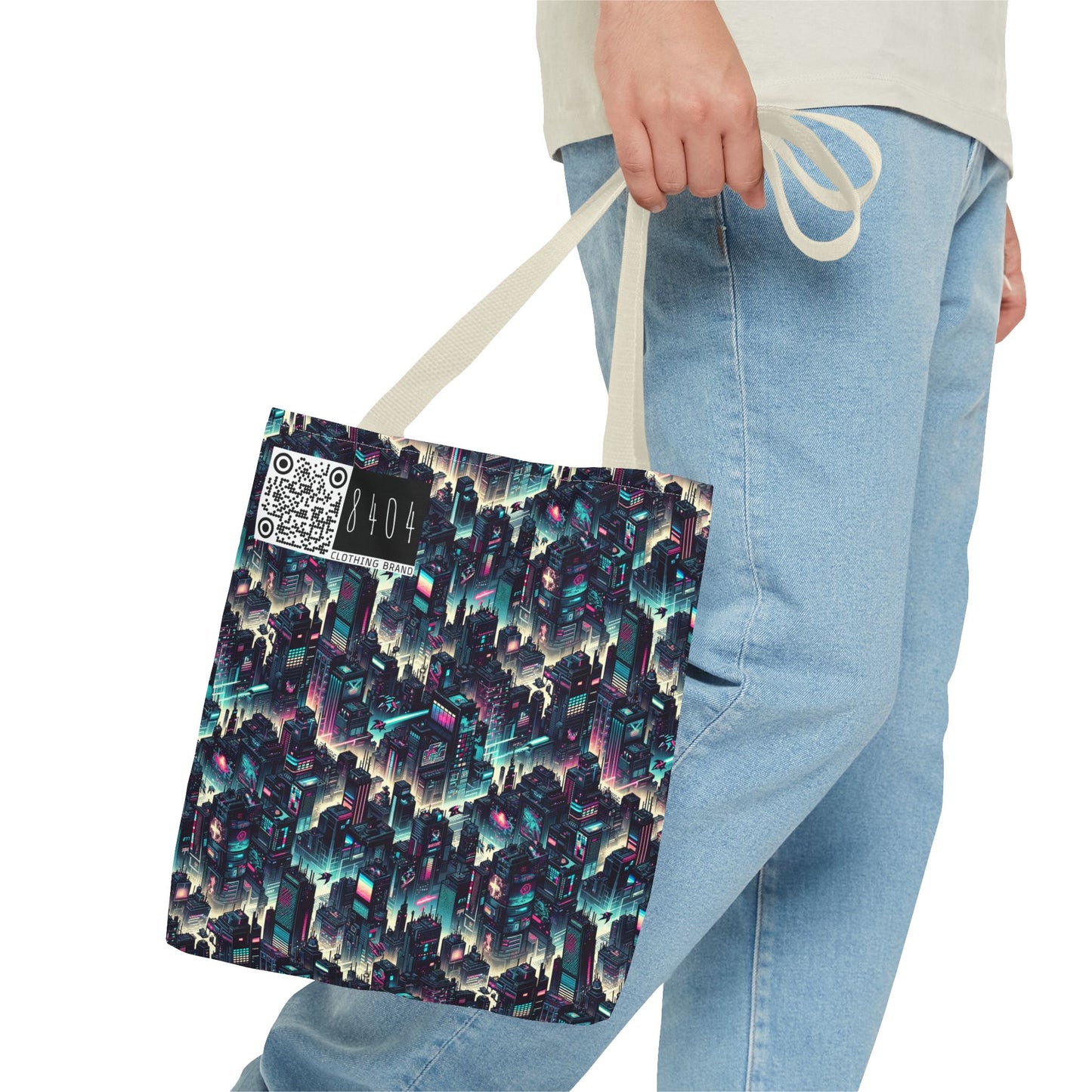 Digital Rebellion Tech-Inspired Streetwear Tote Bag - 8404 Design-51