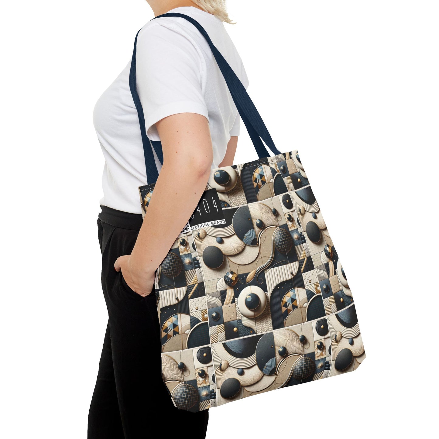 Tech-forward Luxe Streetwear Tech Luxe Fusion Tote Bag - 8404 Design-71