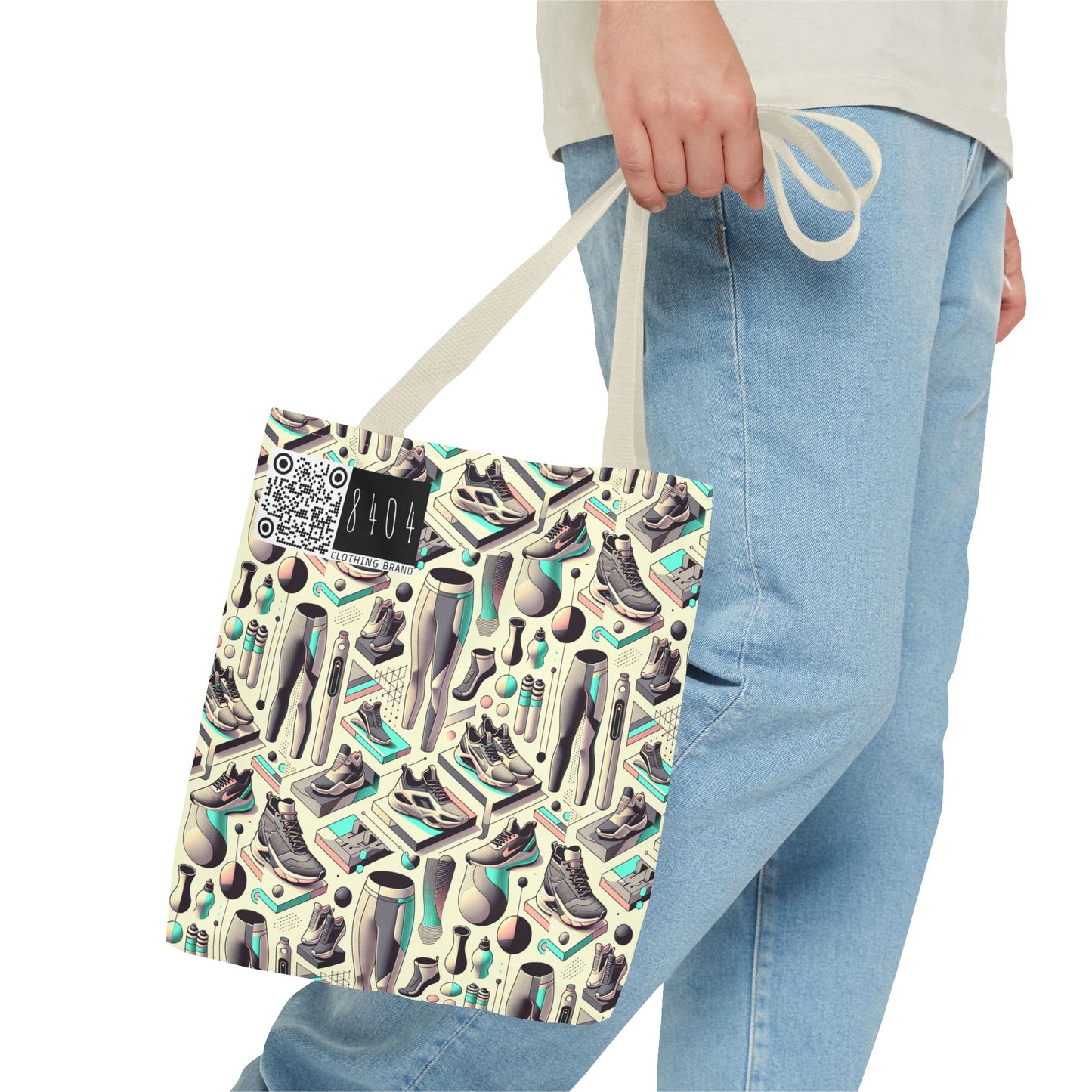 Tech-Infused Athleisure Futuristic Athletic Tech Tote Bag - 8404 Design-44