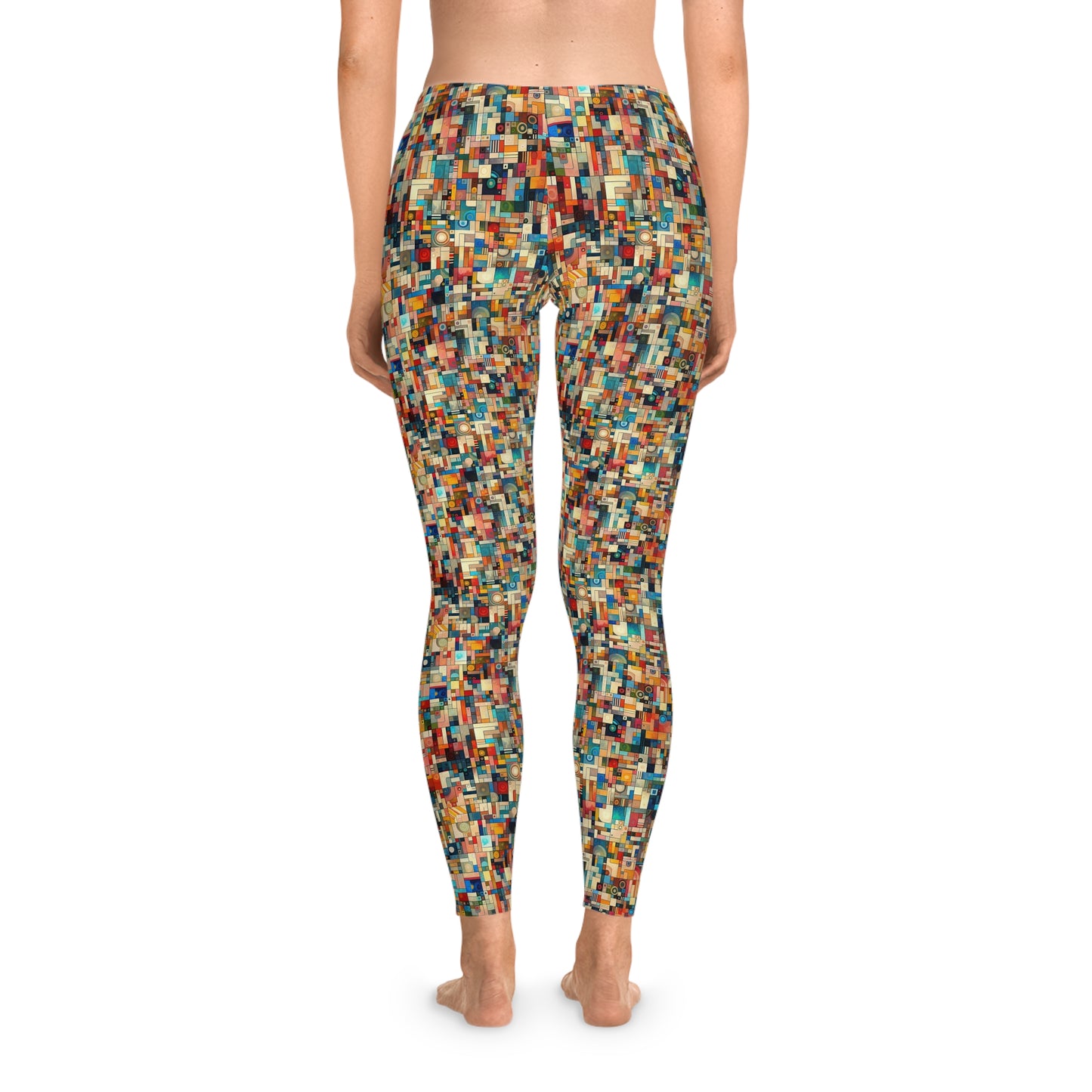 Digital Artistic Expression Artistic Streetwear Stretch Leggings - 8404 Design-46