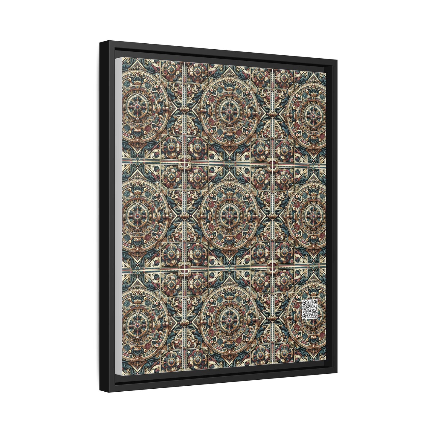 Urban Renaissance Historical Fusion With Street Edge Matte Canvas, Framed (multi-Color) - 8404 Design-57 A