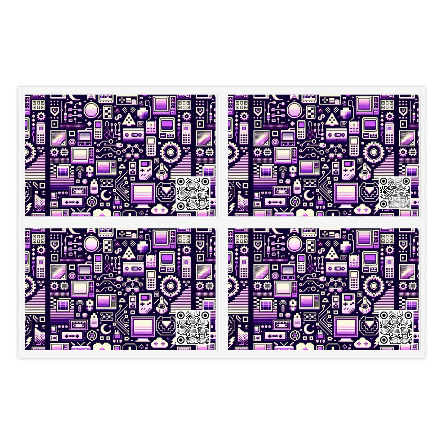 Digital Nostalgia Remix Modern Vintage Fusion Sticker Sheets - 8404 Design-54