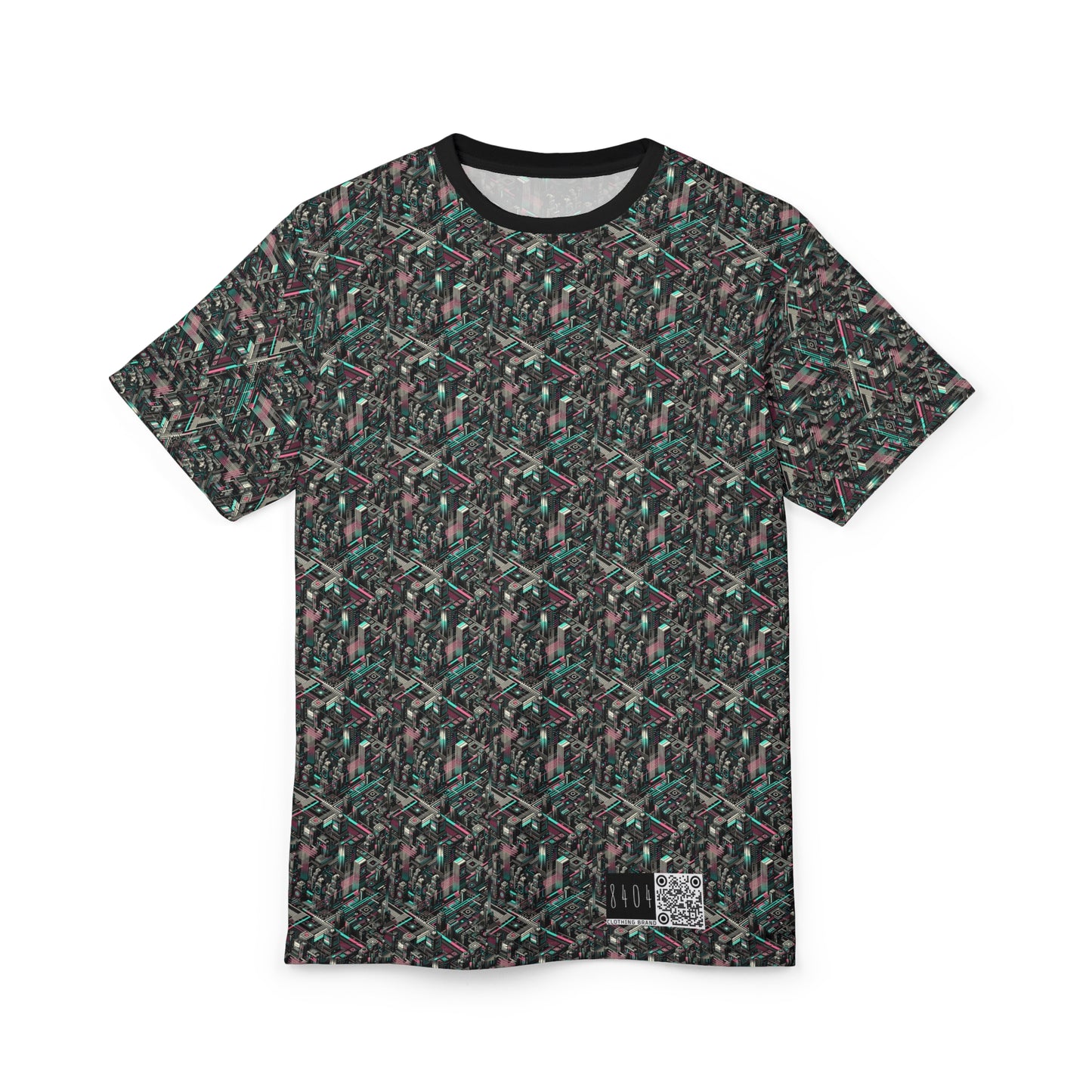 Digital Dreamland Tech-Inspired Streetwear Unisex Cut & Sew Tee - 8404 Design-51