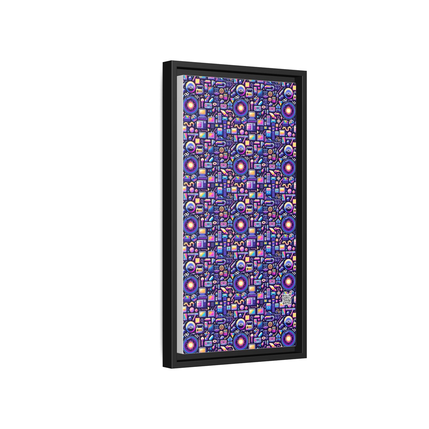 Digital Nostalgia Modern Retro Fusion Matte Canvas, Framed (multi-Color) - 8404 Design-64 B
